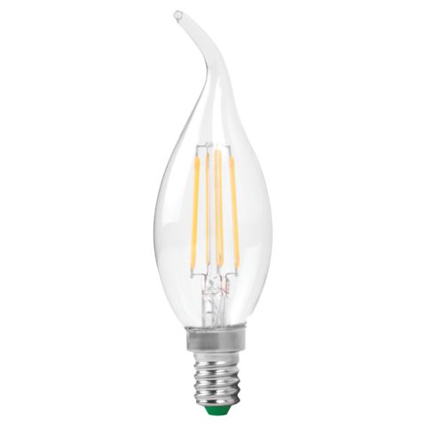 4W Flame Tip LED Filament Candle SES E14
