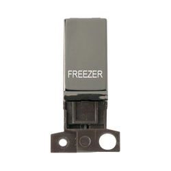 Click Scolmore MiniGrid 13A Double-Pole Ingot Freezer Switch Black Nickel - MD018BN-FZ