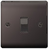 BG Nexus Metal Black Nickel Single Switch, 10Ax 2 Way - NBN12
