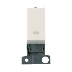 Click Scolmore MiniGrid 13A Double-Pole Ingot Hob Switch Polar White - MD018PW-HB