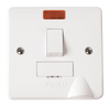 Click Scolmore Mode 13A 2 Gang Fused Spur With Neon Polar White - CMA052