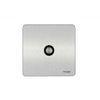 Schneider USFP Single Coaxial Socket Black Insert Stainless Steel - GU7410BSS