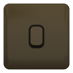 Schneider LSD 10AX 1G Intermediate Switch Black Insert Mocha Bronze - GGBL1014BMB