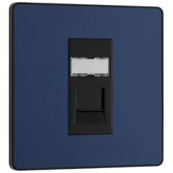 BG Evolve Matt Blue Single RJ45 Cat 6 Data Outlet Ethernet Socket - PCDDBRJ451B