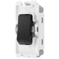 BG Evolve Grid 20AX Single Pole 2-Way (CENTRE OFF) - Black - RPCDB12C