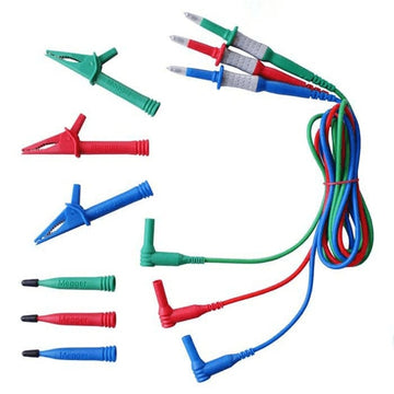 Megger Test Lead Set Silicon Red/Green/Blue Unfused - 1008-008
