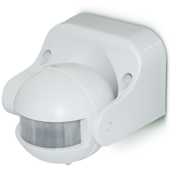 Luceco Guardian Interior IP44 Wall Mounted Tilt Day & Night PIR Motion Sensor - White - LGIP44WTW