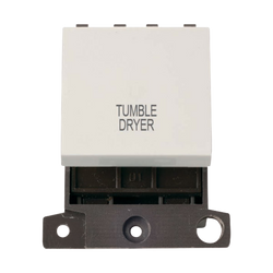 Click Scolmore MiniGrid 20A Double-Pole Ingot Tumble Dryer Switch White - MD022PW-TD