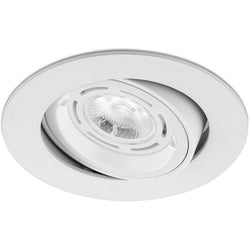 Aurora GU10 Adjustable Lock Ring Aluminium Lock Ring Downlight - AU-DLM357 Satin Silver