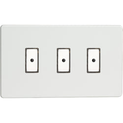 Varilight 3-Gang V-Pro Eclique2 Touch/Remote Control LED Dimmer - Premium White - JDQE103S