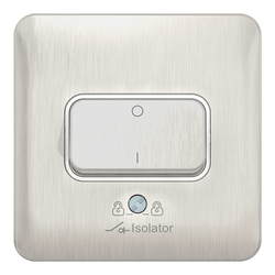 Schneider LSD 10A 3P Isolator Switch White Insert - Stainless Steel - GGBL1013WSS