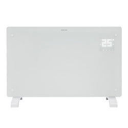 Devola Designer 2kW Smart Glass Panel Heater with Timer White – DVPW2000WH - Return Unit