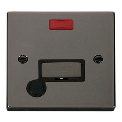 Click Scolmore Deco Ingot 13A Flex Outlet Neon Fused Spur Unit - VPBN553BK