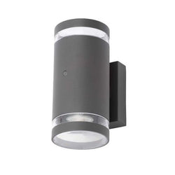 Forum Lighting Lens 2lt Wall with Photocell Black - ZN-34042-BLK