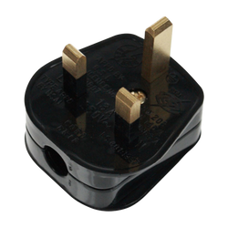 Click Scolmore Essentials Uk Resiliant 13A Plug (13A) Black - PA310