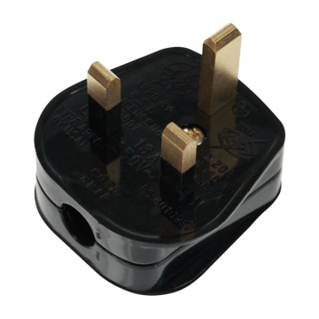 Click Scolmore Essentials Uk Resiliant 13A Plug (13A) Black - PA310