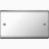BG Nexus Metal Polished Chrome 2 Gang Blanking Plate - NPC95