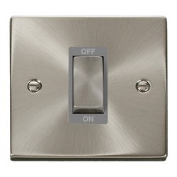 Click Scolmore Deco Ingot 1 Gang 45A 2 Pole Switch - VPSC500GY