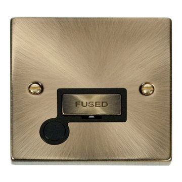 Click Scolmore Deco Ingot 13A Flex Outlet Fused Spur Unit - VPAB550BK