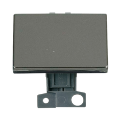 Click Scolmore MiniGrid 10A 2 Way Paddle Ingot Module Black Nickel - MD009BN
