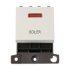 Click Scolmore MiniGrid 20A Double-Pole Ingot & Neon Boiler Switch White - MD023PW-BL