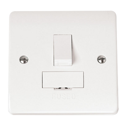 Click Scolmore Mode 13A 1 Gang DP Switched Fused Spur Polar White - CMA651