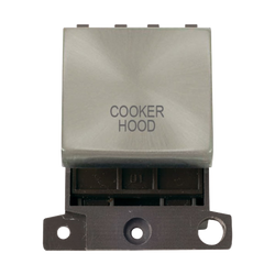 Click Scolmore MiniGrid 20A Double-Pole Ingot Cooker Hood Switch Satin Chrome - MD022SC-CH