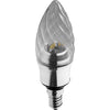 Kosnic 5.5W KTC LED E14/SES Twisted Candle Silver Warm White - KDIM5.5TWT/E14-SLV-N30