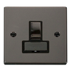 Click Scolmore Deco Ingot 13A Switched Fused Spur Unit - VPBN751BK