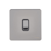 Schneider USFP 16A 1G 2W Retractive Switched Black Insert Black Nickel - GU1412RBBN