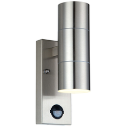 Luceco Azurar GU10 Up/Down Light with PIR - Stainless Steel - LEXDSSUDPIR