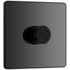 BG Evolve Black Chrome Trailing Edge LED 200W Single Dimmer Switch 2-Way Push On/Off - PCDBC81B