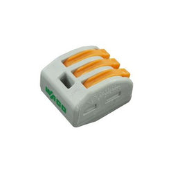 Wago Compact Connector 3-Conductor Terminal Block with Operating Levers - 222-413
