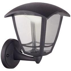 Luceco 8W Integrated LED Bottom Outdoor Wall Lantern - Black - LEXCL4B6B4