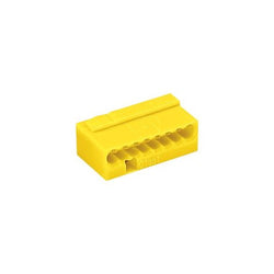 Wago Micro Push Wire Connector 8-Conductor Terminal Block Yellow - 243-508