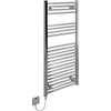 Kudox 250W Flat D Electric Ladder Towel Rail - Chrome - KTR250FLATCH