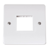 Click Scolmore MiniGrid Single Switch Plate 2 Gang Aperture White - CMA402