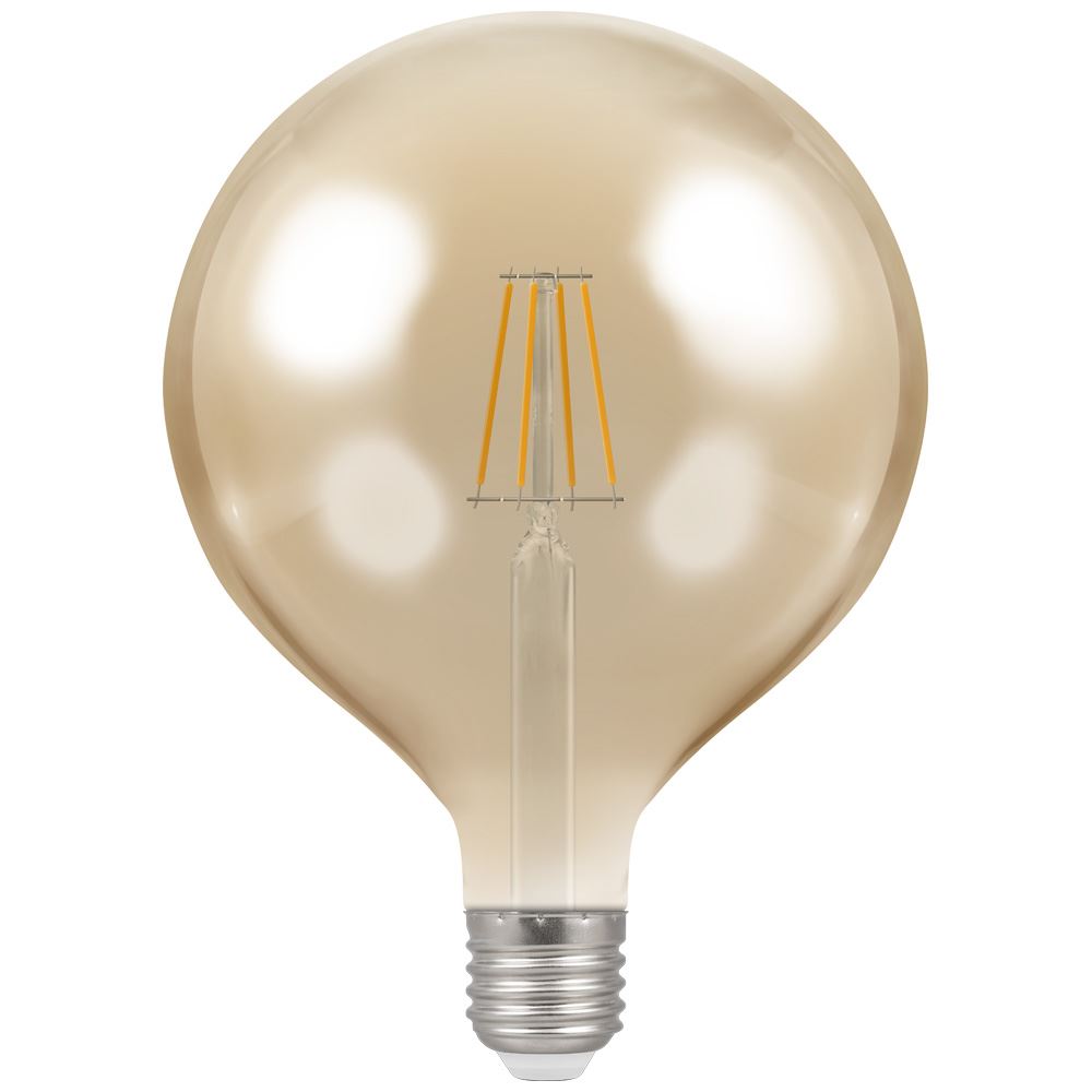 LED Globe G125 Filament Antique 7.5W Dimmable 2200K ES E27 CROM4313