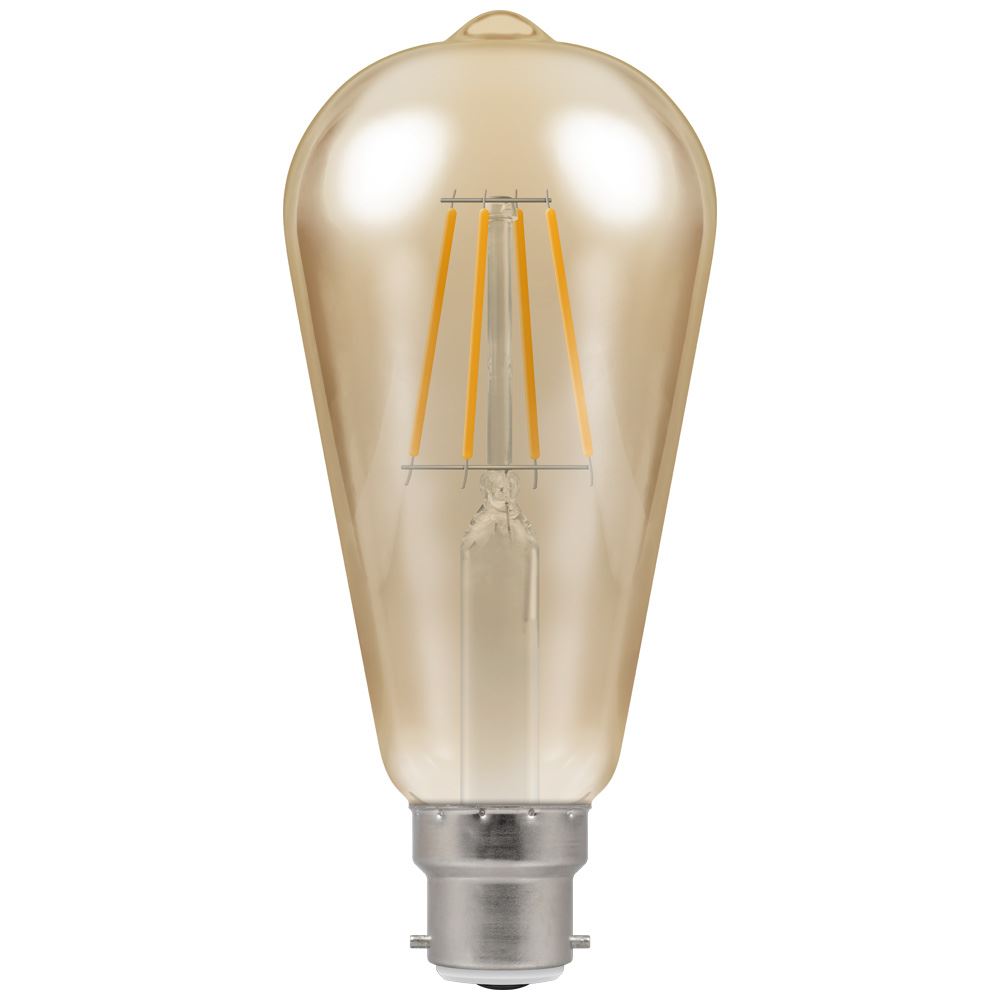 LED ST64 Filament Antique 5W Dimmable 2200K BC B22d CROM4221