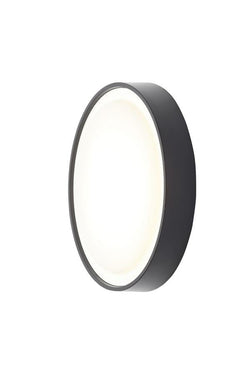 Forum Ripon 18W Round 310mm LED IP65 Bulkhead Black - Cool White - CZ-31743-BLK