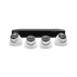 ESP Rekor 4 Channel HD 1TB CCTV System with  4 Dome Cameras White - RHD4KD4W1TB