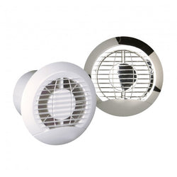Manrose Haylo 100mm/4 Inch Round Timer Extractor Fan with Backdraft Shutter - HAYLO100T