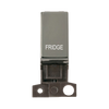 Click Scolmore MiniGrid 13A Double-Pole Ingot Fridge Switch Black Nickel - MD018BN-FD
