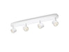 Philips Star Quad 18W LED Spotlights IP44 2000Lm Dimmable 2700K White - 915004146501