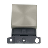 Click Scolmore MiniGrid 20A Double-Pole Switch Ingot Module Satin Chrome - MD022SC