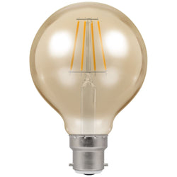 Crompton LED Globe G80 Filament Antique 5W Dimmable 2200K BC-B22d - CROM4269