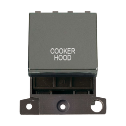 Click Scolmore MiniGrid 20A Double-Pole Ingot Cooker Hood Switch Black Nickel - MD022BN-CH