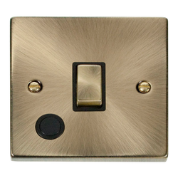 Click Scolmore Deco Ingot 20A 2 Pole Flex Outlet Switch - VPAB522BK