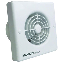 Manrose 4.8W Quiet Axial Bathroom Extractor Fan with Humidity Control - QF100H