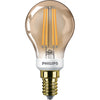 Philips CLA LEDLuster 5w LED E14 Golf Ball Amber Warm White Dimmable - 81567000
